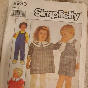 Simplicity vintage toddler pattern 8933🍭🍬🎀